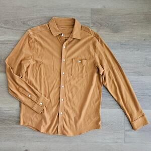 UNTUCKit Branham Slub Knit Button Down Shirt - Large Slim Fit